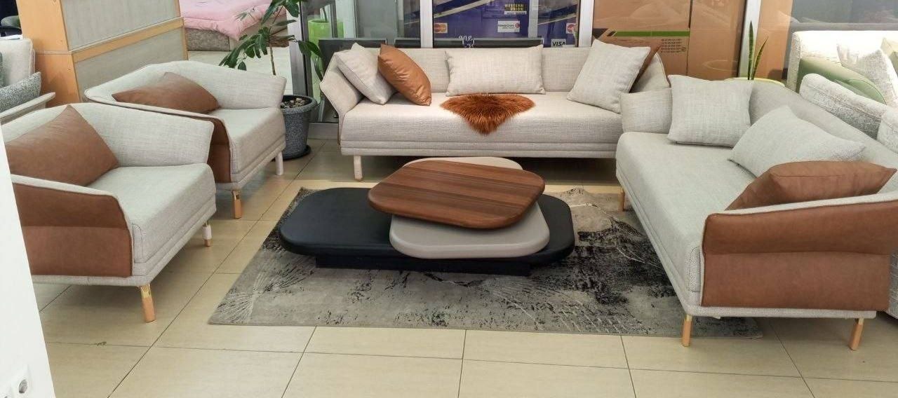 Peach sofa